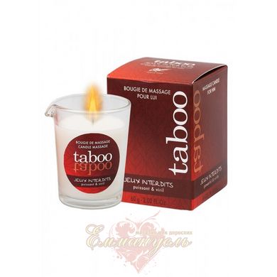 Масажна свічка для чоловіків - Massage candle TABOO JEUX INTERDITS