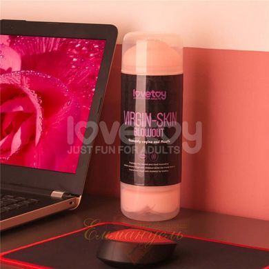 Мастурбатор рот + піхва - Virgin-Skin Blowout Double Side Stroker 66-LV250015 фото