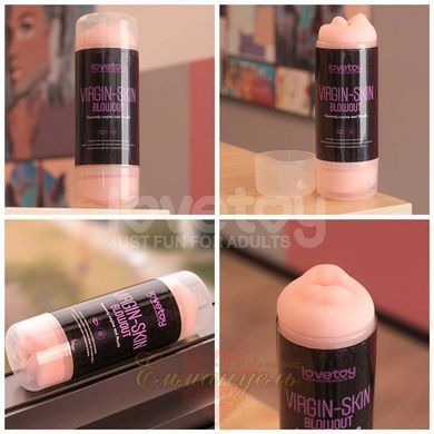 Мастурбатор рот + піхва - Virgin-Skin Blowout Double Side Stroker 66-LV250015 фото