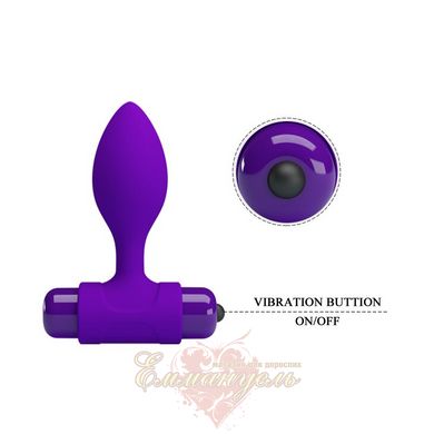 Анальная пробка - Pretty Love Vibra Butt Plug Purple