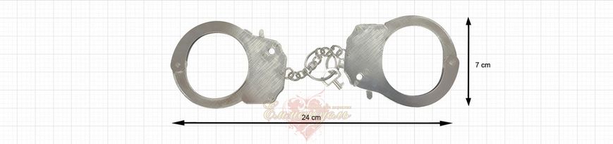 Наручники металлические - Adrien Lastic Handcuffs Black