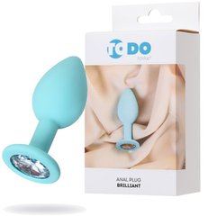 Butt plug - ToDo By Toyfa Brilliant, silicone, mint, 7 cm, ø 2.8 cm, 26 g