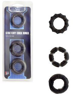 Dream toys Menzstuff Stretchy Cock Rings Smoke DT20834 &mdash; photos