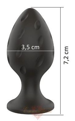 Анальный силиконовый плаг - Boss Series - Silicone Anal Plug M 3,5 cm