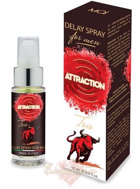 Prolonger spray for men - MAI ATTRACTION TORO (15 ml) with natural herbal extracts