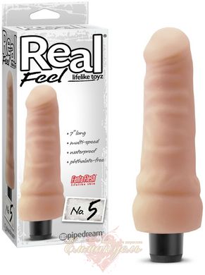 Realistic vibrator - Real Feel Lifelike Toyz No. 5 - Flesh