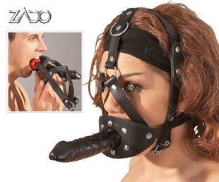 Gag - Leder Kopfgeschirr Dildo - black, S-L 513220200501000 &mdash; photos