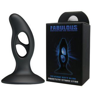 Стимулятор простати - Silicone Butt Plug, tension Exerciser Black 6603LK0204 фото