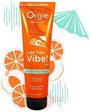 Edible lubricant &ndash; Orgie Lube Tube Vibe! Sex on the beach (100 ml), stimulating with vibration effect 69-17526 &mdash; photos