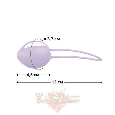 Вагінальна кулька - Fun Factory SMARTBALL UNO, бузкова, одинарна, діаметр 3,6 см SX0957 фото