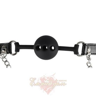 Gag with silicone ball and nipple clamps - Erospace Wild Play C15 62050072-0015 &mdash; photos