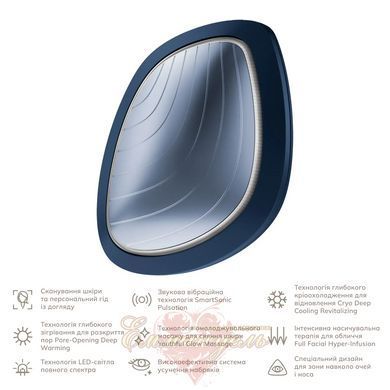Ультразвуковая маска GESKE Sonic Warm&Cool Mask 9в1 midnight, теплый и холодный уход для лица HB0100 фото