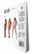 Bodystocking with weaving on the belly &ndash; Passion BS100 One Size, black, decorative seam, with access SO8941 - photos (8