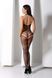 Bodystocking with weaving on the belly &ndash; Passion BS100 One Size, black, decorative seam, with access SO8941 - photos (6