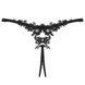Obsessive Celia Noir crotchless thong XL/2XL &mdash; sheer lace erotic underwear SO7873 - photos (4