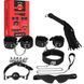 BDSM set 4 items - Erospace Wild Play C10, mask, whip, handcuffs, shackles, collar with leash, gag, locks 62050072-0010 - photos (1