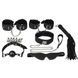 BDSM set 4 items - Erospace Wild Play C10, mask, whip, handcuffs, shackles, collar with leash, gag, locks 62050072-0010 - photos (10