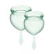 Set of menstrual cups - Satisfyer Feel Good (light green), 15ml and 20ml
