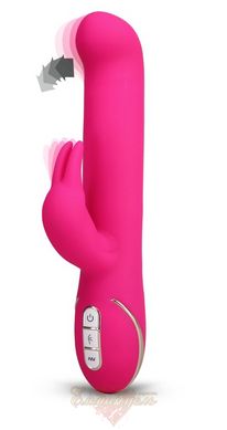 Hi-tech vibrator - Rabbit Gesture Pink Vibrator mit Klitorisreizer
