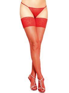 Чулки - Softline Stockings 5537, red - 4 5590553734 фото
