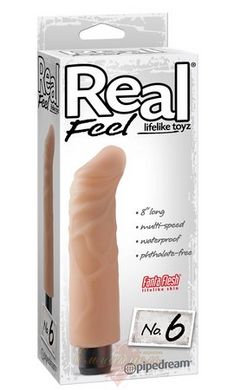 Реалистичный вибратор - Real Feel Lifelike Toyz No. 6 - Flesh - 20 x 4
