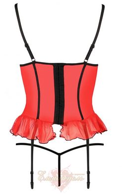 Open chest corset - CHERRY CORSET red L/XL - Passion Exclusive