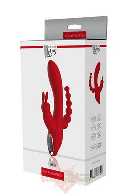 Triple vibration massager - Dream toys RED REVOLUTION HERA