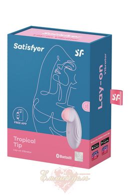 Smart vibrator for the clitoris - Satisfyer Tropical Tip Light Lilac