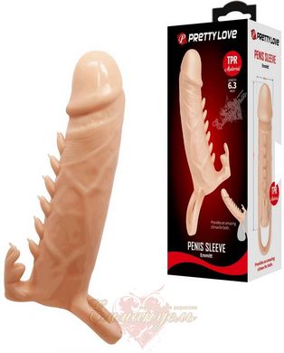 Cock Sleeve with Ring - Pretty Love Penis Sleeve Emmit