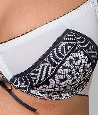 Set of linen - SUELO SET white L/XL - Passion Exclusive: Bodice, thong, garter belt PS23409 &mdash; photos