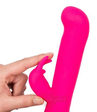 Hi-tech vibrator - Rabbit Gesture Pink Vibrator mit Klitorisreizer