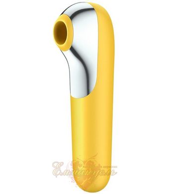 Smart vibrator and vacuum stimulator 2-in-1 - Satisfyer Dual Love Yellow
