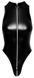 Bodysuit - F294 Noir Handmade, with zipper, black, - M