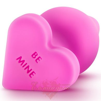 Анальный плаг - Play with Me Naughty Candy Heart Be Mine - Pink