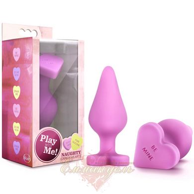 Anal plug - Play with Me Naughty Candy Heart Be Mine - Pink