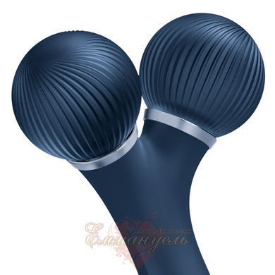 Электронный ультразвуковой ролик для массажа лица GESKE Sonic Facial Roller 4в1 midnight HB0177 фото