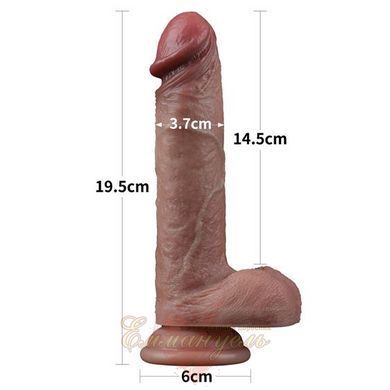 Dildo Dual-layered silicone cock 7.5" Brown No.1 6452LV411042 &mdash; photos