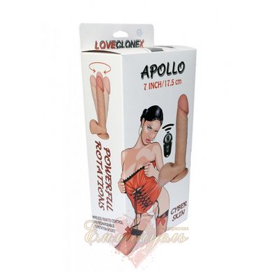 Vibrator - Apollo Loveclonex 7'' rotation, USB, remote control