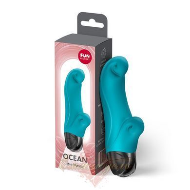 Вібратор-кролик Fun Factory OCEAN Aquamarine для клітора і точки G, 6 режимів SX3711 фото