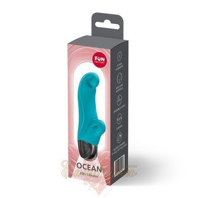 Вібратор-кролик Fun Factory OCEAN Aquamarine для клітора і точки G, 6 режимів SX3711 фото