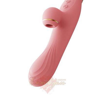 Vibrator with heating and vacuum stimulation of the clitoris - Zalo ROSE Vibrator Strawberry Pink