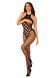 Obsessive Bodystocking G332, black, wide fishnet, crotchless, size S/M/L SO7698 - photos (6