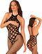 Obsessive Bodystocking G332, black, wide fishnet, crotchless, size S/M/L SO7698 - photos (1