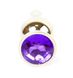 Анальна пробка - Plug-Jewellery Gold BUTT PLUG- Purple