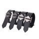 Lockink Bondage & Restraint Set, black genuine leather BDSM kit SX0823 - photos (7
