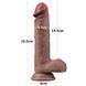 Dildo Dual-layered silicone cock 7.5" Brown No.1 6452LV411042 - photos (3