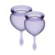 Set of menstrual cups - Satisfyer Feel Good (lila), 15ml and 20ml