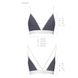 Sports top with double straps - Passion PS007 TOP S, dark gray