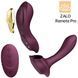 Смарт-вибратор в трусики - Zalo - AYA Velvet Purple, насадка и пульт ДУ SO6648 фото