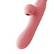 Вибратор с подогревом и вакуумной стимуляцией клитора - Zalo ROSE Vibrator Strawberry Pink